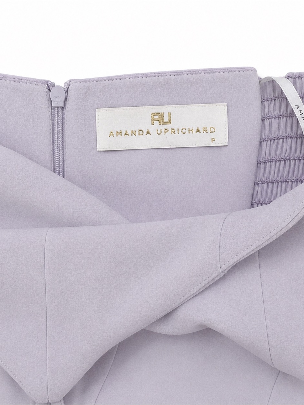 Amanda Uprichard Lilac Gray Cold-Shoulder Halter Mini Dress – Size Small - Picture 4 of 6
